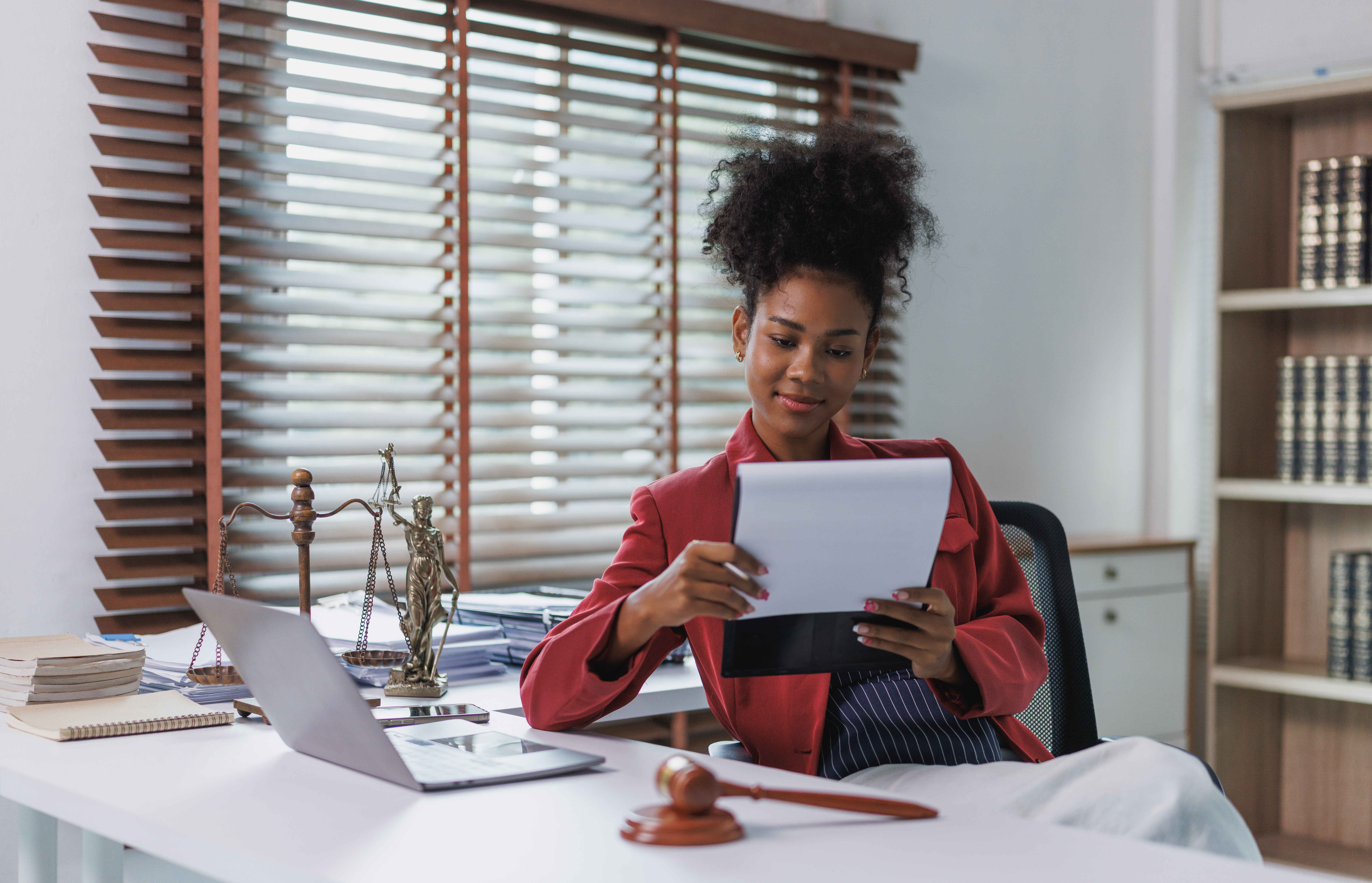 paralegal working