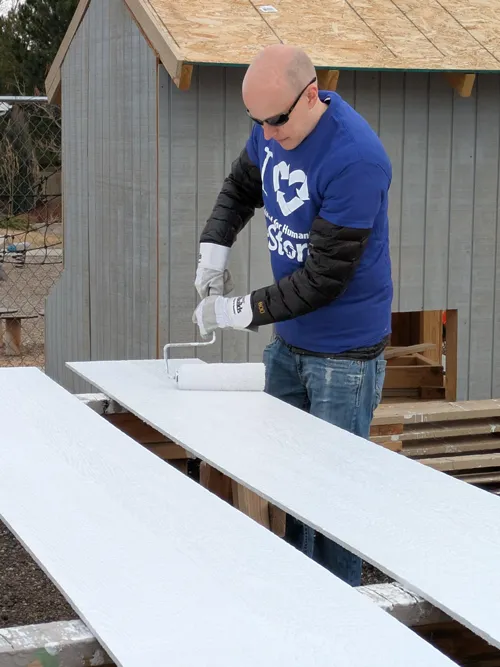 Matt Muscles at work USCI Volunteering